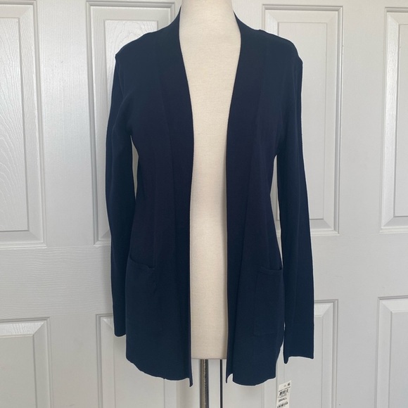 Karen Scott Sweaters - Karen Scott Open Front Jersey Cardigan Size Small
